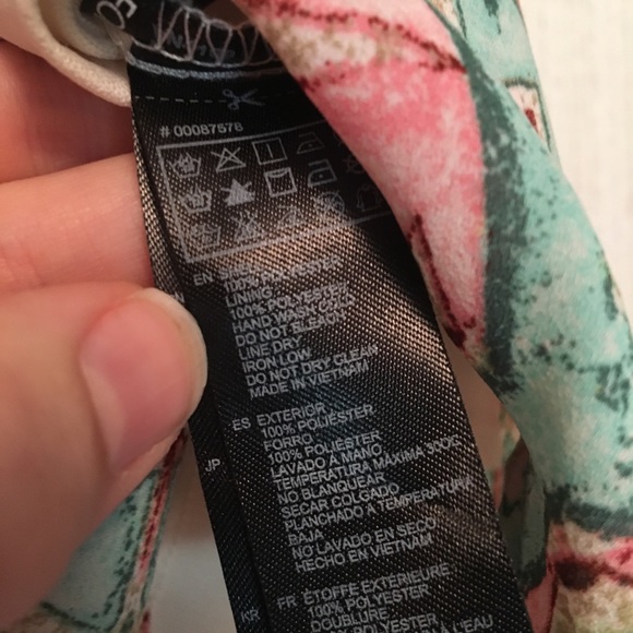 SOLD// Forever 21 Tribal Printed Halter Blouse - Picture 5 of 7